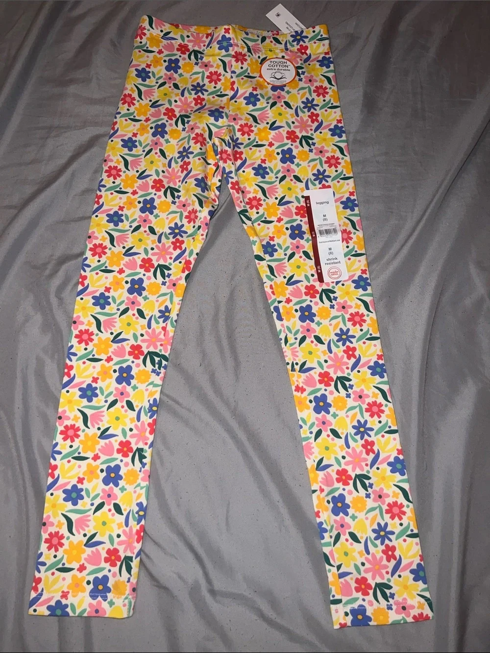 Girls Floral Leggings - Multicolor